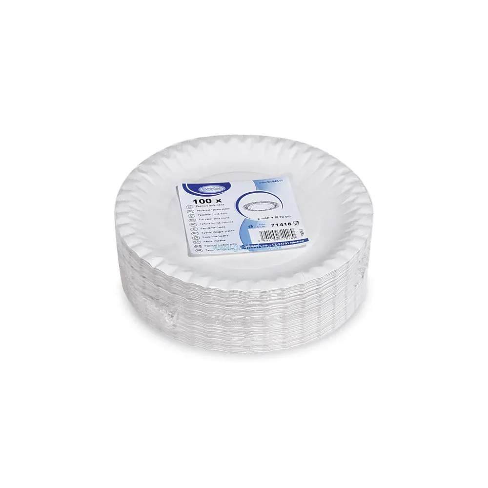 Papierové taniere Ø18cm, 100ks