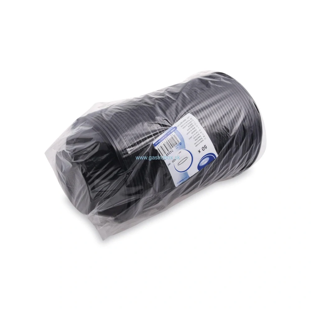 Šalátová miska 500ml čierna Ø176mm, 50ks