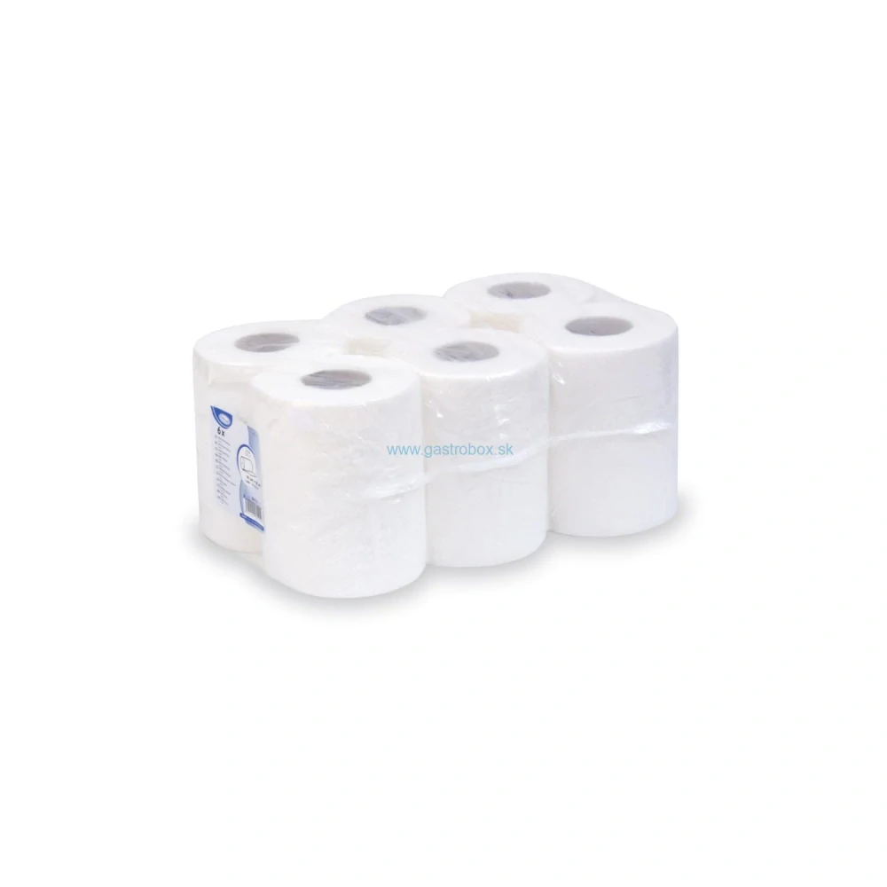 Utierky rol. 2-vr. biele Ø13,5cm, 19cm x 50m, 6ks