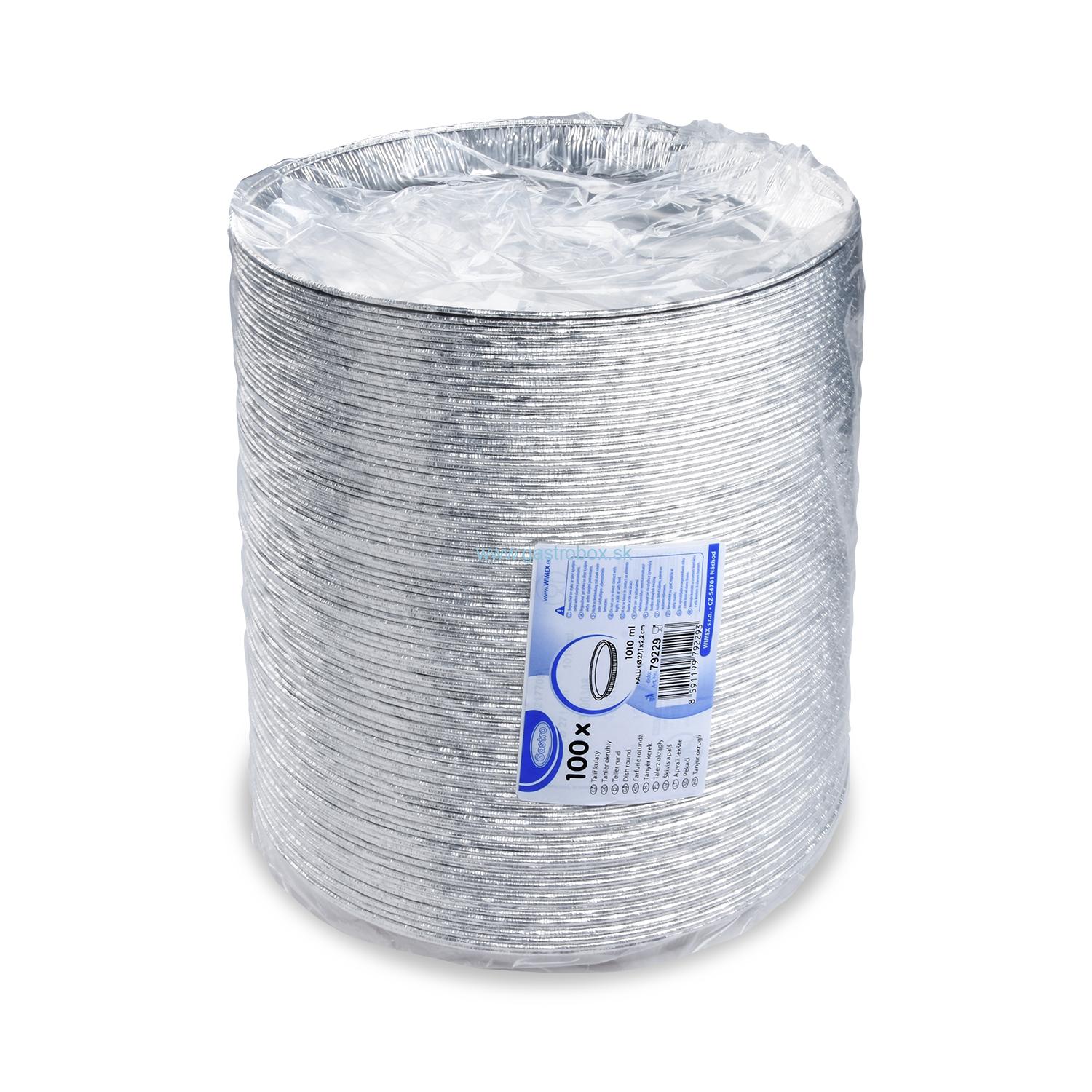 Misa ALU okrúhla 1010ml, Ø227x25mm, 100ks