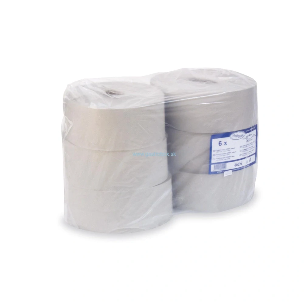 Toaletný papier JUMBO 1-vrstvý Ø 24 cm, 210 m, 6ks