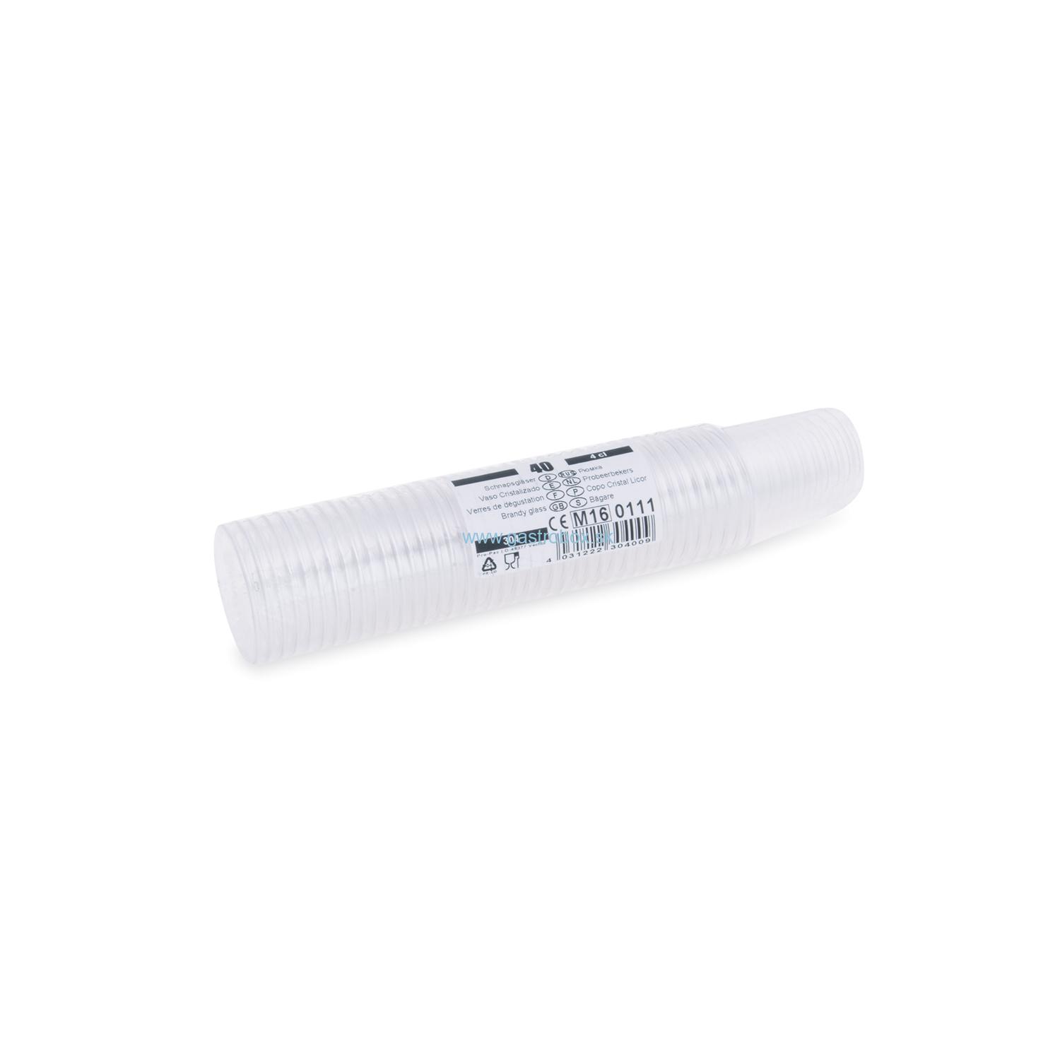 Pohárik (PET) 2cl/4cl štamprlík, 40ks