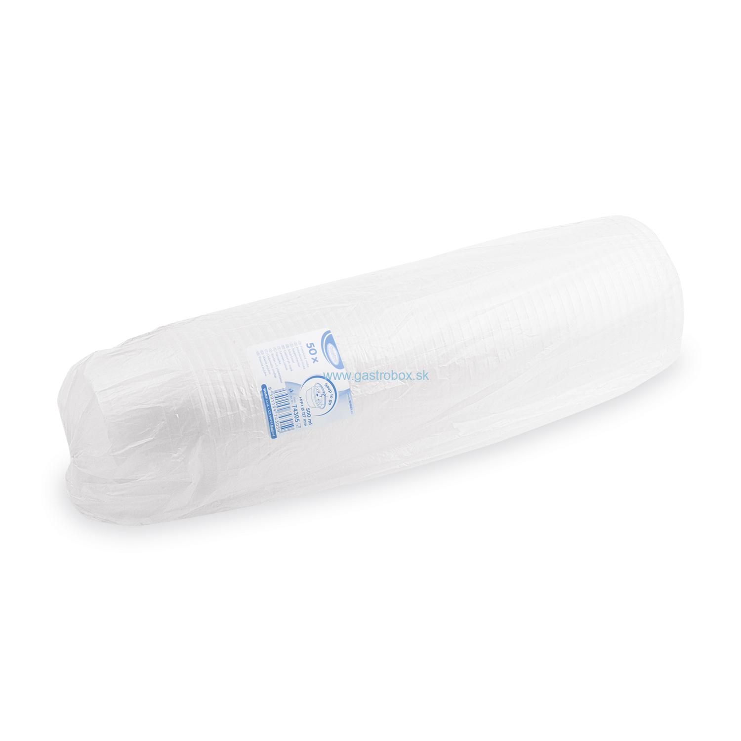 Polievková miska Ø127mm priehľadná 500 ml, 50ks