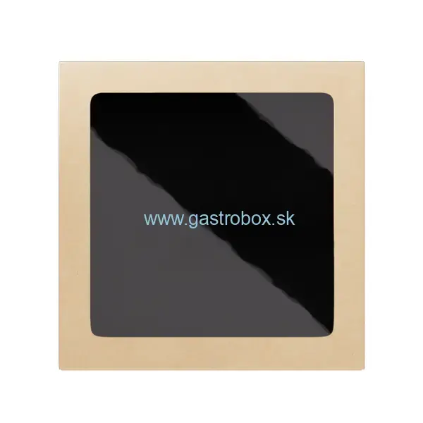Bio misky ONE BOX 1500ml kraft čierne, nepremastiteľné, 25ks