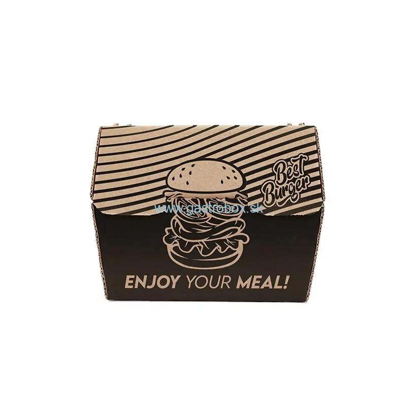 Burger box SINGLE 13x13x11 cm BEST burger, 100ks