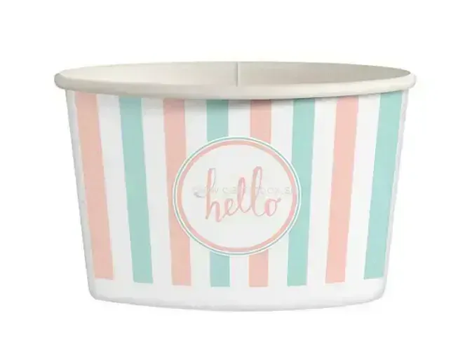 Kelímok na zmrzlinu Pastel 130 ml, 25ks