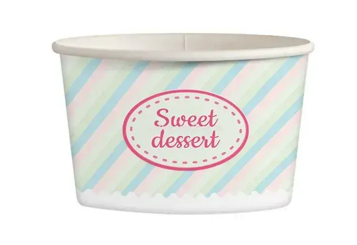 Kelímok na zmrzlinu Pastel 245 ml, 25ks