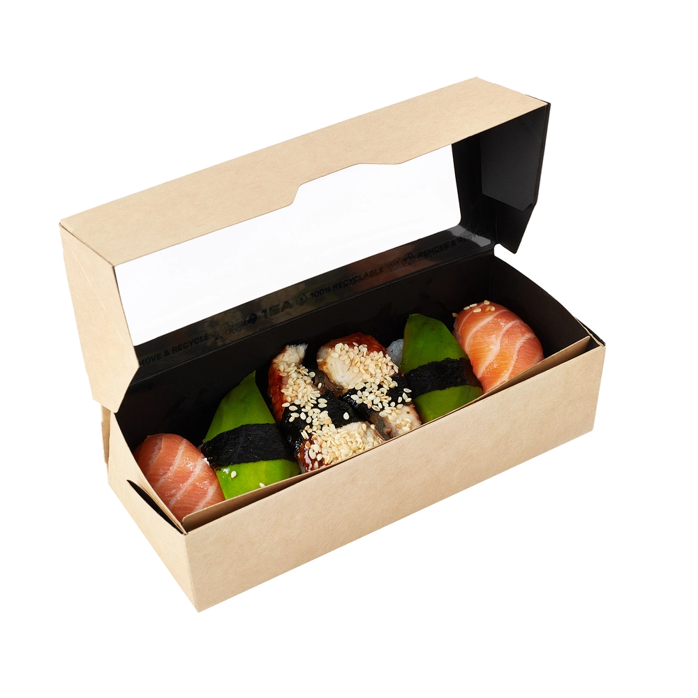 Bio misky ONE BOX 500ml kraft čierne, nepremastiteľné, 25ks