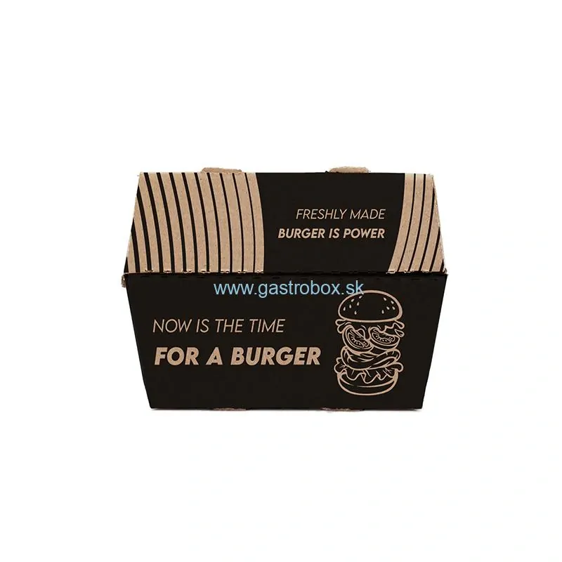 Burger box SINGLE 13x13x11 cm BEST burger, 100ks