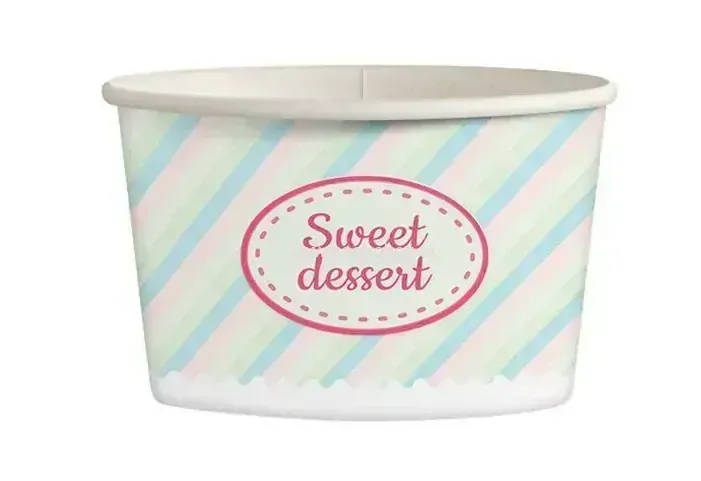 Kelímok na zmrzlinu Pastel 130 ml, 25ks